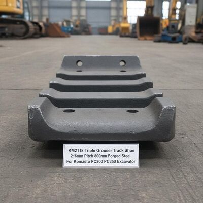 Qualità KM2118 Triple Grouser Track Shoe con passo di 216 mm e larghezza di 800 mm per Komatsu PC300 PC350 scavatore sottocarro fabbrica
