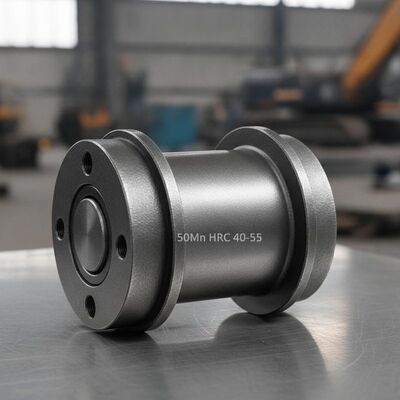 Qualità Rullo di tracciamento inferiore a flangia singola in acciaio 50Mn HRC 40-55 per sottocarro escavatore Hyundai Daewoo fabbrica