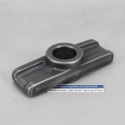 Qualità Maglia di catena per escavatore in acciaio 35MnBH con durezza HRC 40-55 e passo maglia di 190,0 mm per escavatori Hyundai Daewoo fabbrica