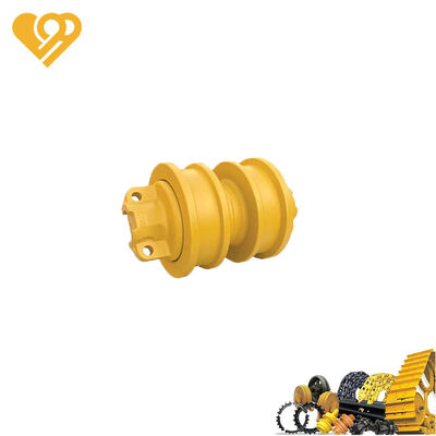 Qualità Roller a fondo a doppia flangia per bulldozer Caterpillar D6 D7 in acciaio 50Mn con durezza HRC 40-55 fabbrica